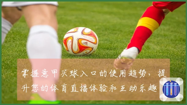 掌握意甲买球入口的使用趋势，提升您的体育直播体验和互动乐趣