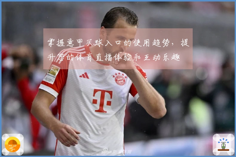 掌握意甲买球入口的使用趋势，提升您的体育直播体验和互动乐趣